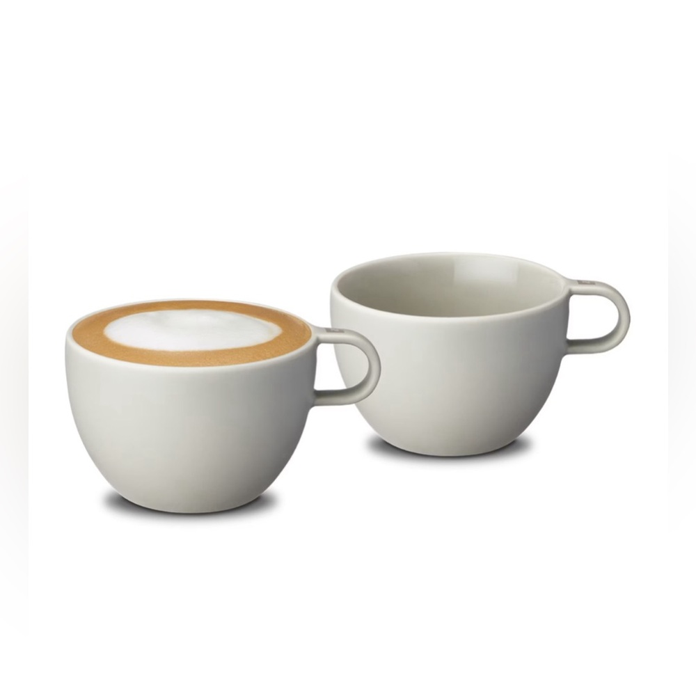 Nespresso Barista Cappuccino Large Cups - 2 Mugs White -13 Fl Oz Capacity - BNIB